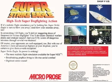 Super Strike Eagle (Europe) (En,Fr,De,Es,It) box cover back